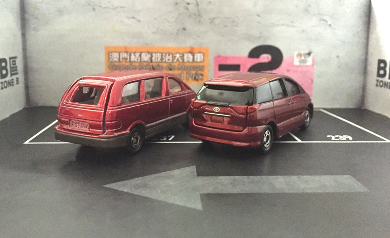 Illustration for article titled Then and Now : Tomica Toyota Estima 1992 & 2017